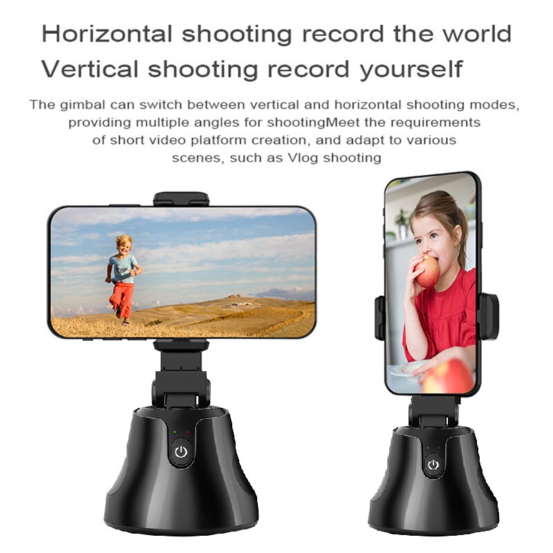 Smart Draagbare Selfie Stok, 360 ° Rotatie Auto Gezicht Object Tracking Camera Statief Houder Smart Schieten Mobiele Telefoon Camera Mount