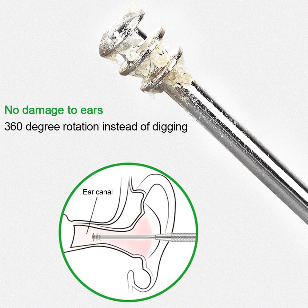 Double-Ended Ear Wax Remover Rvs Oor Pick Schoonmaken Lepel Oor Clean Tool