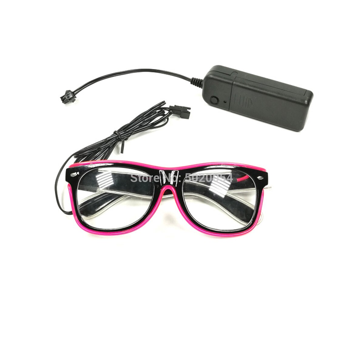Juego de pajarita brillante con gafas EL combinadas de colores dobles para iluminar los lazos de los hombres gafas de sol luminosas Led brillantes para Halloween