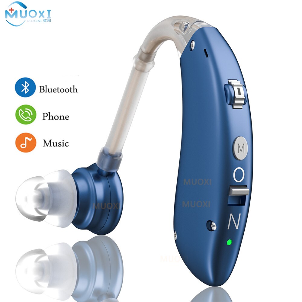 best BTE Hearing Aids Rechargeable Mini Hearing Aid bluetooth Wireless Sound Amplifier For the Hearing Loss Elderly
