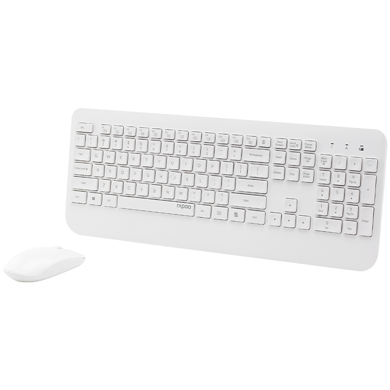 Rapoo – ensemble clavier et souris de bureau sans fil X3500, repose-paume intégré, pour ordinateur portable
