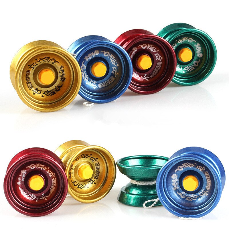 1pc yoyo alumiiniseoksesta kierre temppu yo-yo kuulalaakeri aloittelijoille aikuisille lapsille klassinen mielenkiintoinen lelu