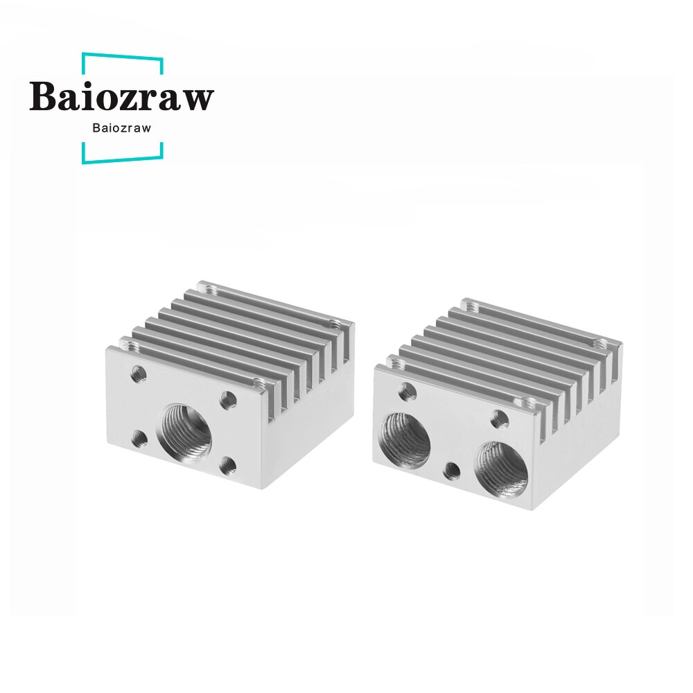 Radiador de aleación de aluminio de alta distancia para impresora 3D, piezas de impresora 3D de extrusión de un solo/doble cabezal, 1,75mm, extremo