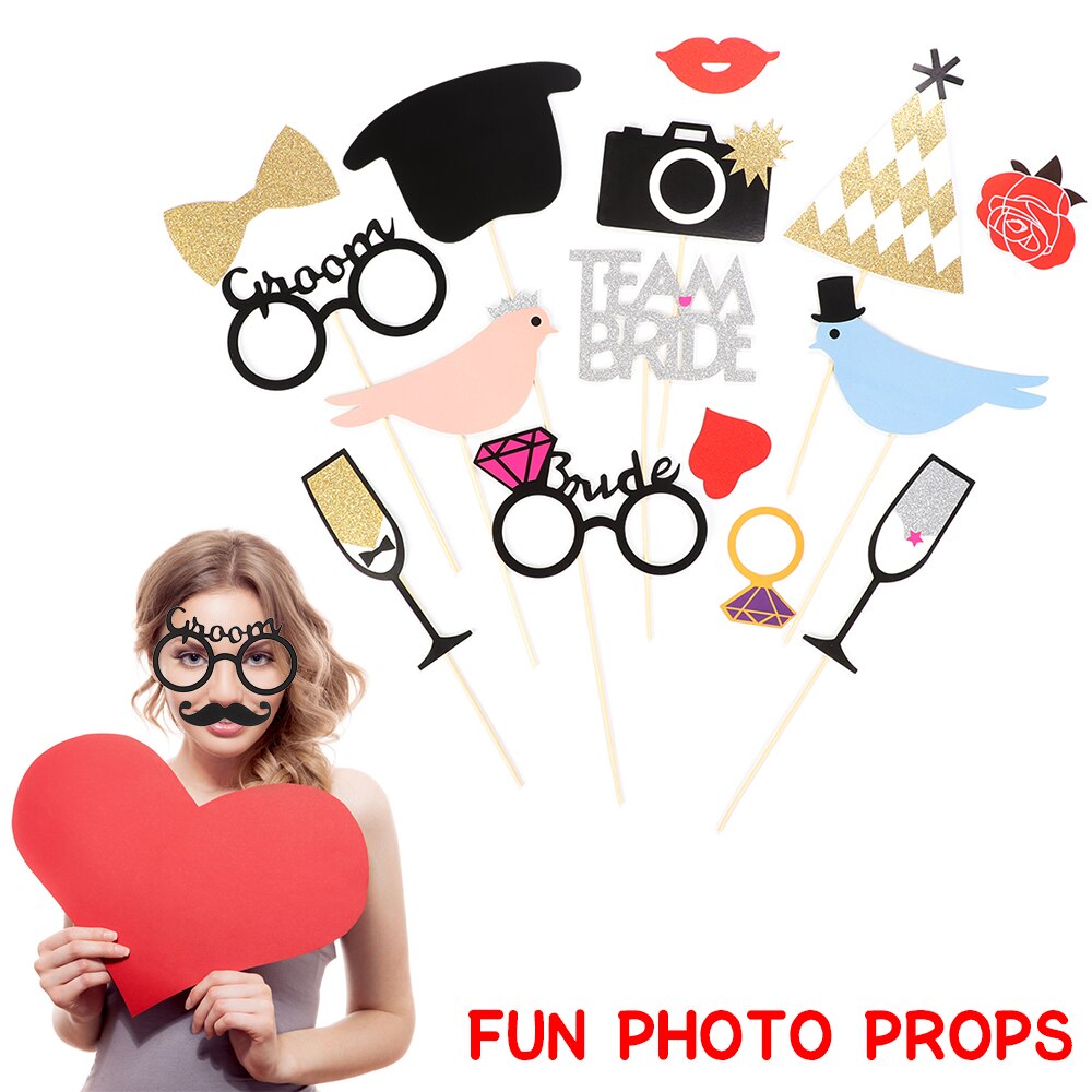 Fun Wedding Decoration Photo Props DIY Birthday Photobooth Props Photo Accessories Year Thanksgiving Event Party Supplies