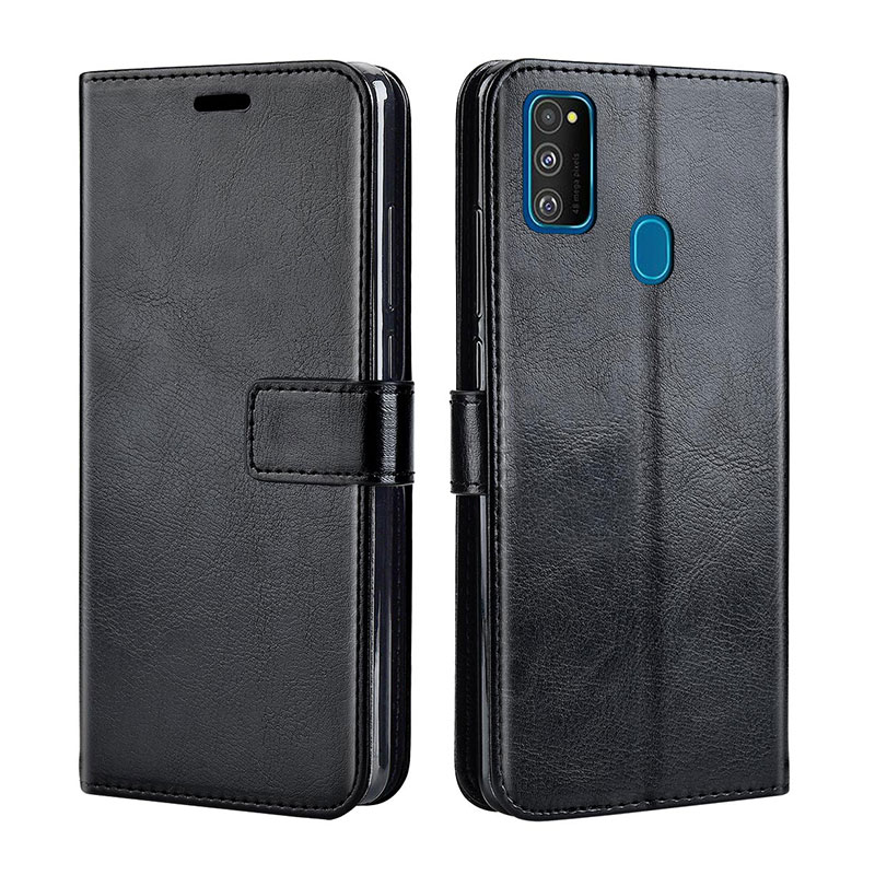 Flip Leather Case Voor Op Samsung Galaxy M21 M 21 Cover Case Voor Samsung Galaxy M21 M215F