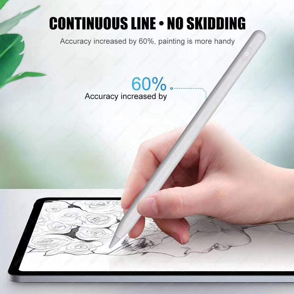Magnetic Tilt Pressure Pencil For Apple iPad Air 4 Pro 11 12.9 10.2 7th 8th Generation Palm Rejection Stylus Pen