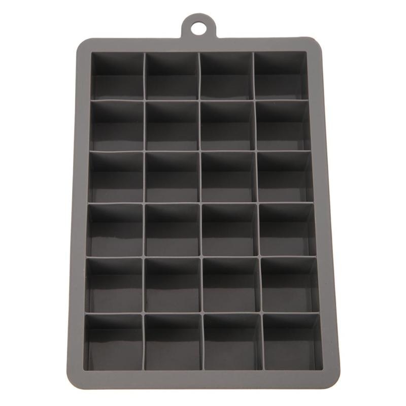Food Grade Siliconen 24 Grids DIY Herbruikbare Ice Cube Mold Ice Cube Maker Ice Tray Jelly Vriezer Mould voor Sap: 5