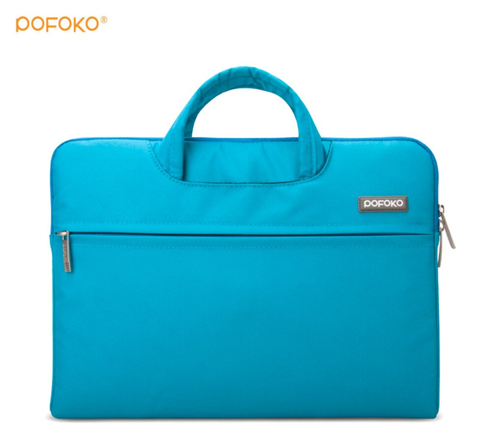 POFOKO brand Nylon waterproof Laptop Tablet Sleeve Carry Case Cover Bag Pouch For Apple Ipad Pro 12.9" inch: Sky blue