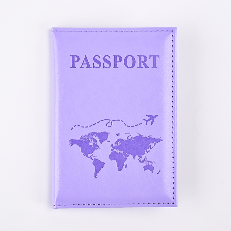 Porta pasaporte de PU colorido, fundas para pasaporte, funda protectora para pasaporte de viaje, tarjetero de identificación, accesorios de viaje