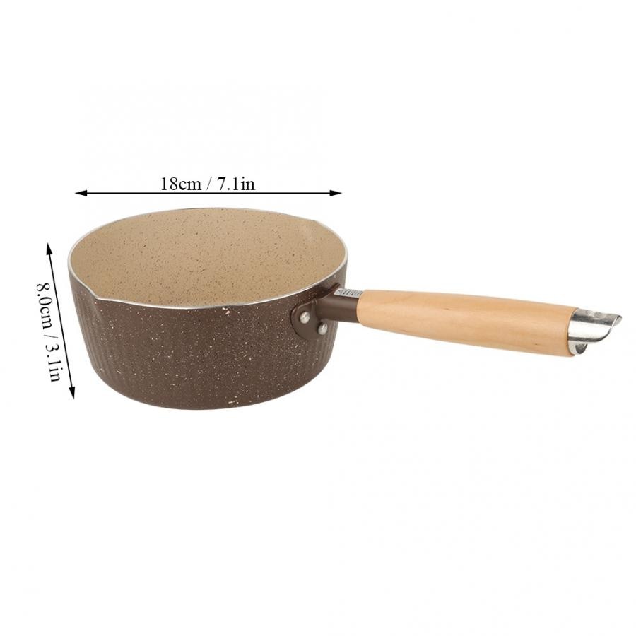Luftfrituregryde 18cm- stens lille mælkegryde non-stick kogegryde til gaskomfur og induktionskomfurfrituregryde