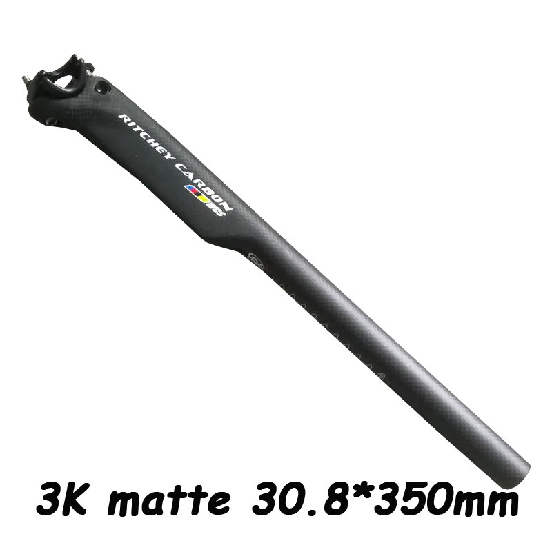 Super light Bicycle seatpost carbon seatpost bicycel seat post MTB road bike seatpost 3k carbon 190g 27.2/31.6*400mm