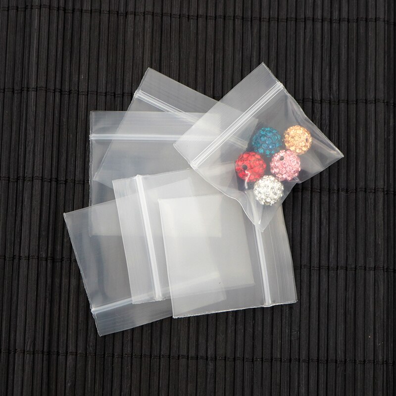 2.2*2.5cm små smykker lynlås lynlås poser plast emballage poser smykker display pose smykker poser zip lock taske 100 stk.