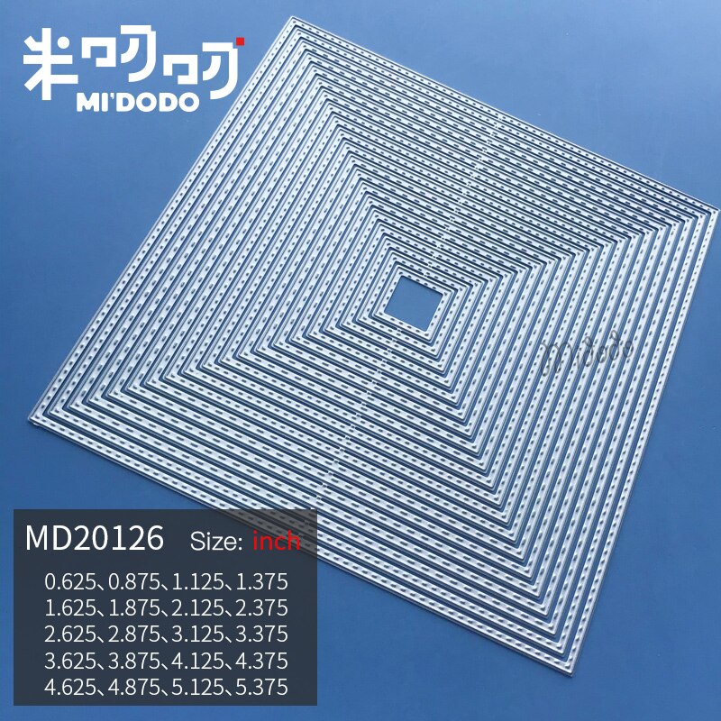 Basic Frame Cutting Dies for Scrapbooking Card Making Midodo Metal Cutting Dies: MD20126