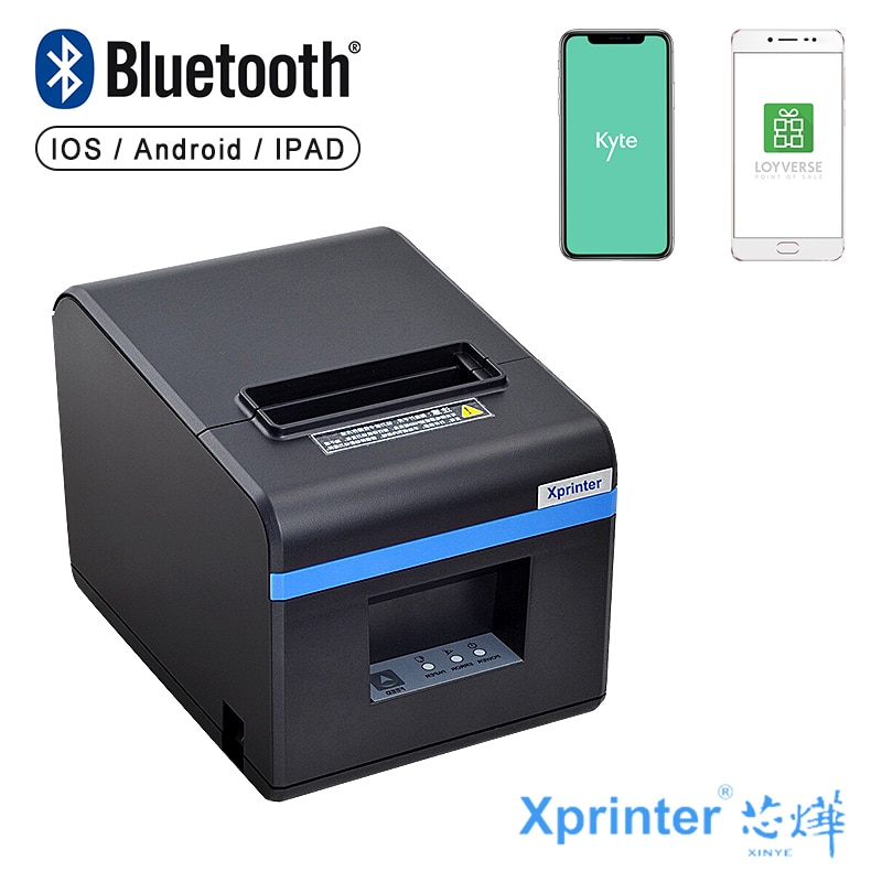80mm thermische bonprinters, kassaprinters met automatische snijmachine, usb-ethernet-bluetooth-poort voor keukenrestaurants 260mm/ s