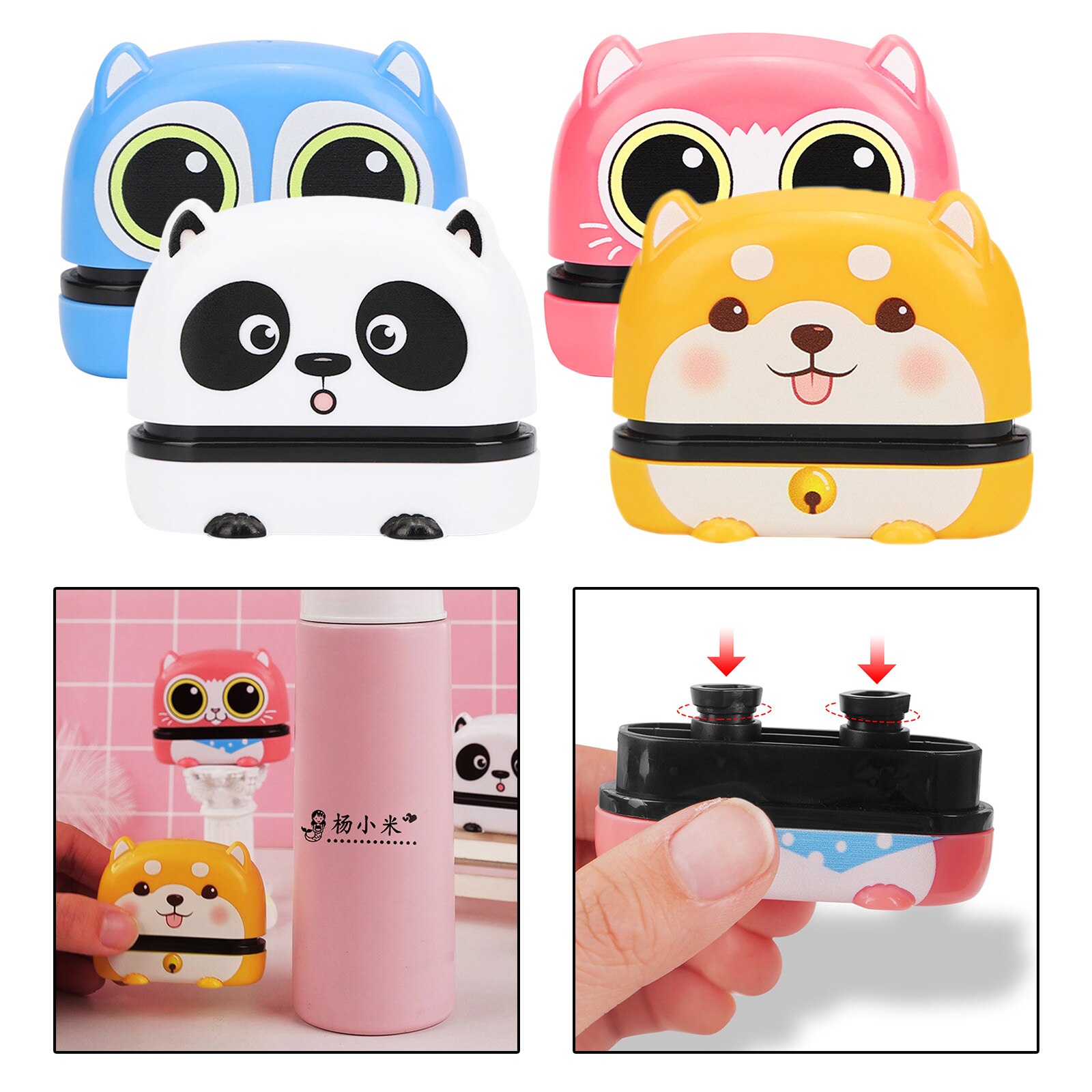 Cartoon Plastic Stamp Clothing Marker for Kids Books Uniform Accessory