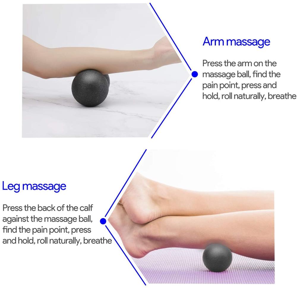 Fitness Ball Massage Peanut Single Mobility Ball 12*24 CM for Myofascial Physical Therapy Deep Tissue Massage
