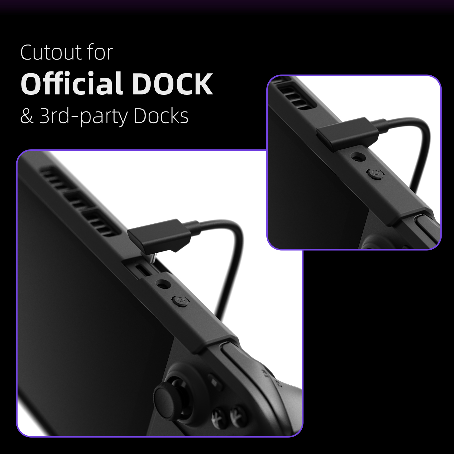 Skull & Co. GripCase Étui de protection SD Coque de protection debout pour Steam Deck
