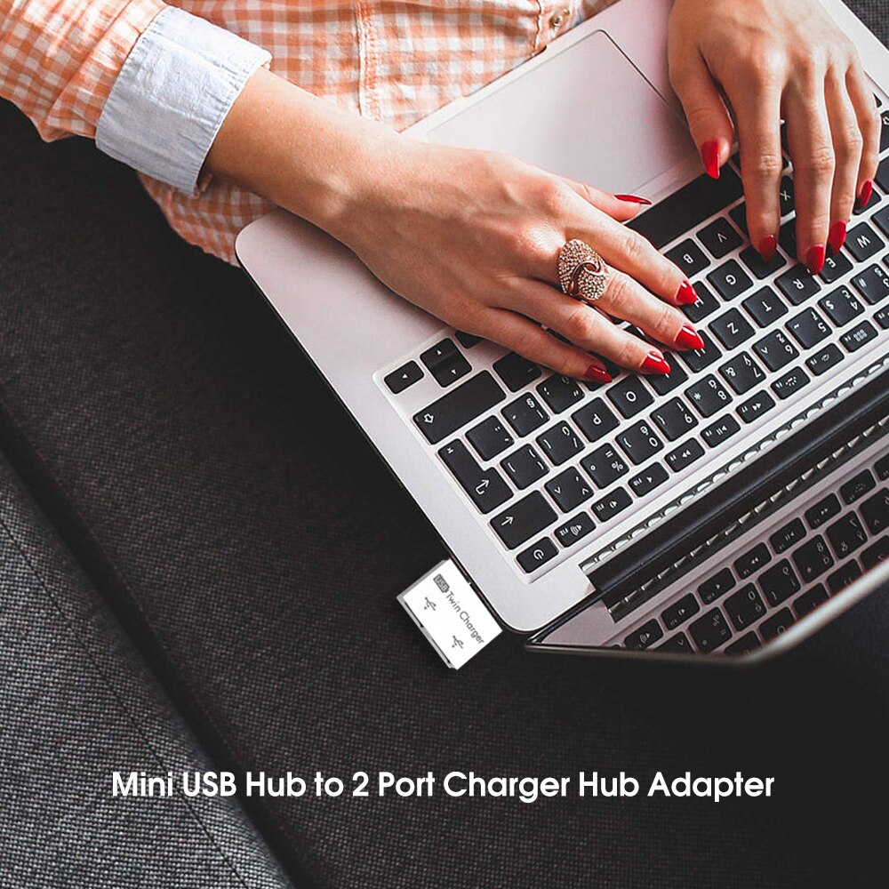 Kebidu draagbare mini usb-hub usb  to 2- poorts lader hub adapter usb-splitter