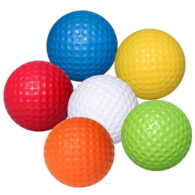 Pelotas de golf de PU sólidas, pelotas suaves para practicar en interiores, pelotas de espuma para sala de ejercicio ZJ55