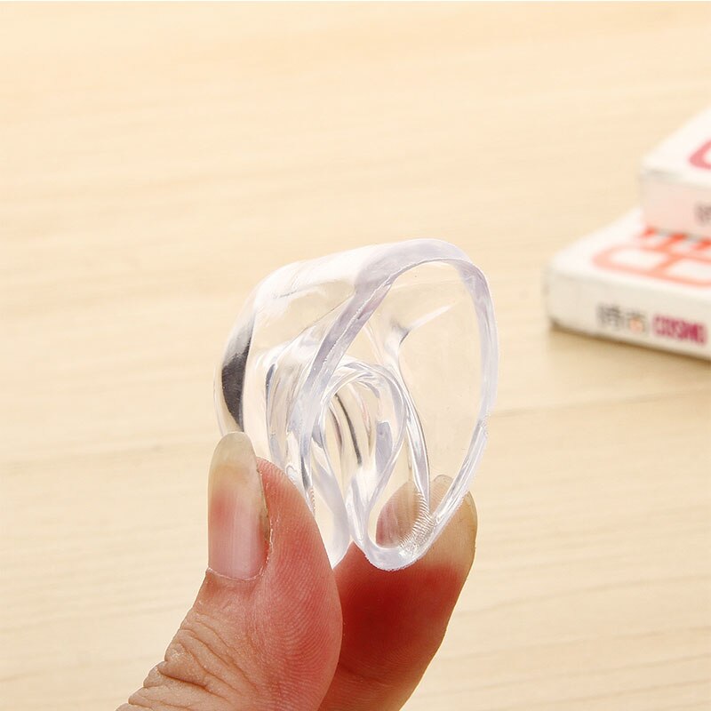 Almohadilla de esquina de silicona transparente para protección de niños, Protector de esquina de bonito, seguridad para niños y bebés, 8 unids/lote
