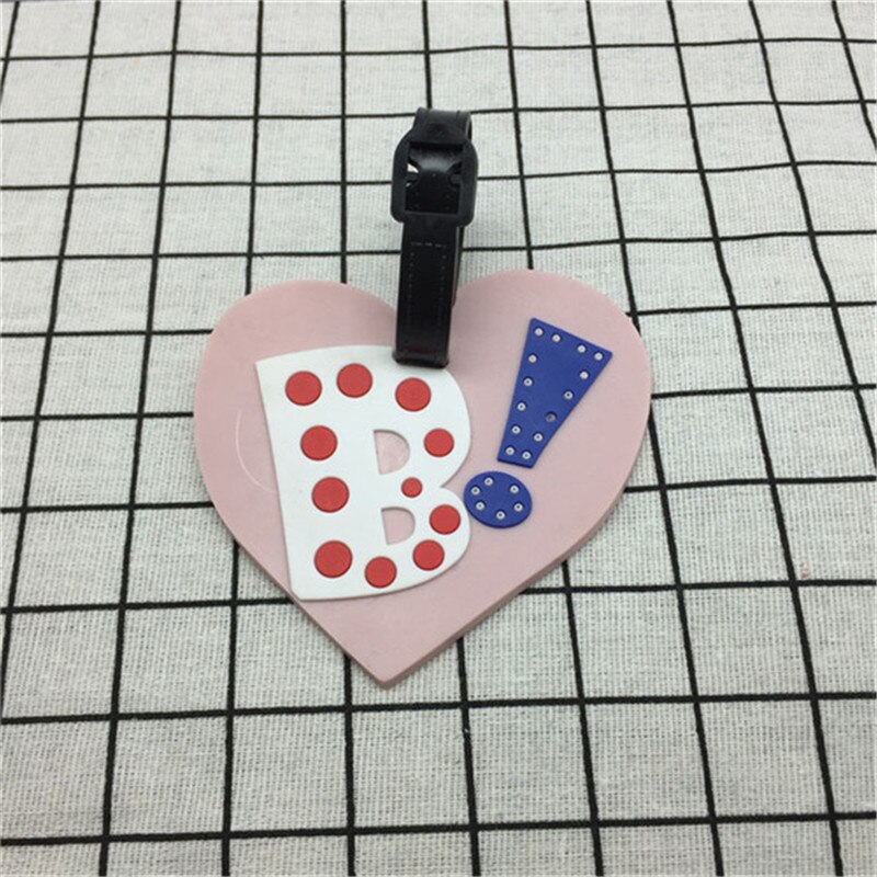 Carta creativa accesorios de viaje Etiqueta de equipaje de dibujos animados de Gel de sílice maleta ID dirección titular de equipaje de embarque etiquetas portátiles Labe: 11