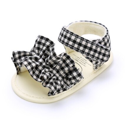 Pudcoco Zomer Kind Baby Meisje Strik Sandalen Lederen Sandalen Zomer Party Prinses Zachte Zool Flip-Flop Crib Schoenen 0-18M: B / 0-6 months