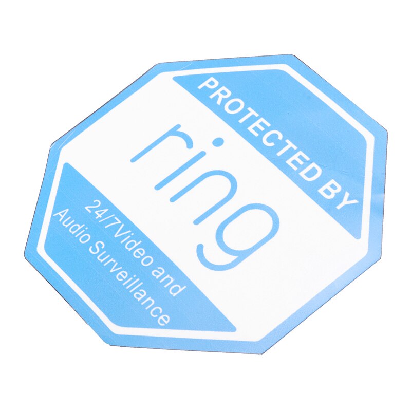 1pcs 10*10cm Doorbell Sign Adhesive Home Door Ring Sign Sticker Outdoor Entrance Video Security Camera Warning Sign Plaques