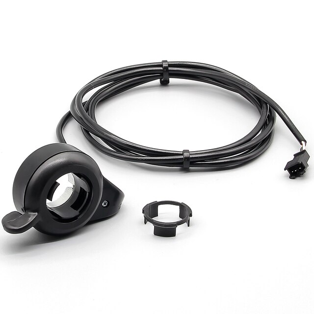 Electric Bike Right Thumb Throttle WUXING FT21X Finger Throttle 24V 36V 48V 60V 72V Universal,Waterproof/SM Connector: 21X SM Plug