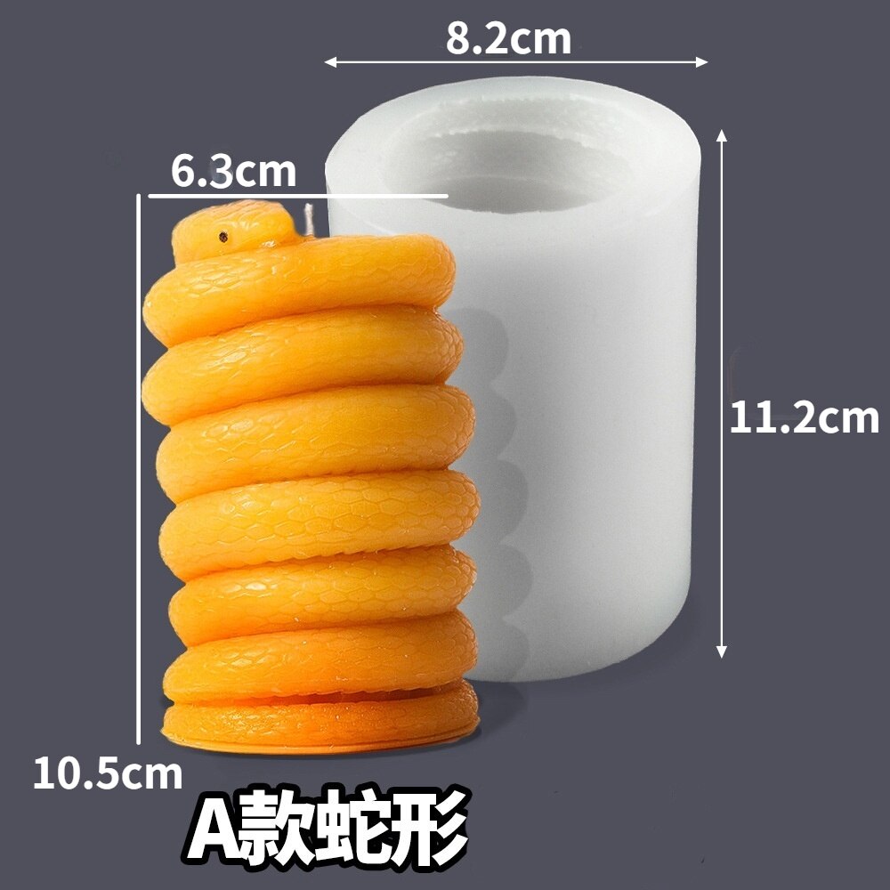 Diy Handgemaakte Winding Snake Kandelaar Siliconen... – Grandado