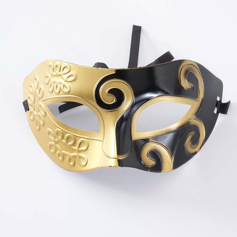 Vintage Zilver Goud Mannen Antieke Gladiator Carnaval Gemaskerd Bal Partij Maskers Cool Retro Mannen Party Maskers: 12