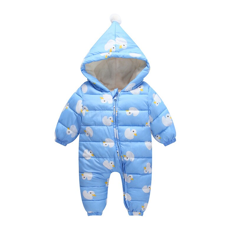 Ontworpen voor Russische winter jumpsuit baby meisje kleding snowsuit jacket voor meisjes jassen Park zuigelingsjongen sneeuw wear: Blauw / 24M