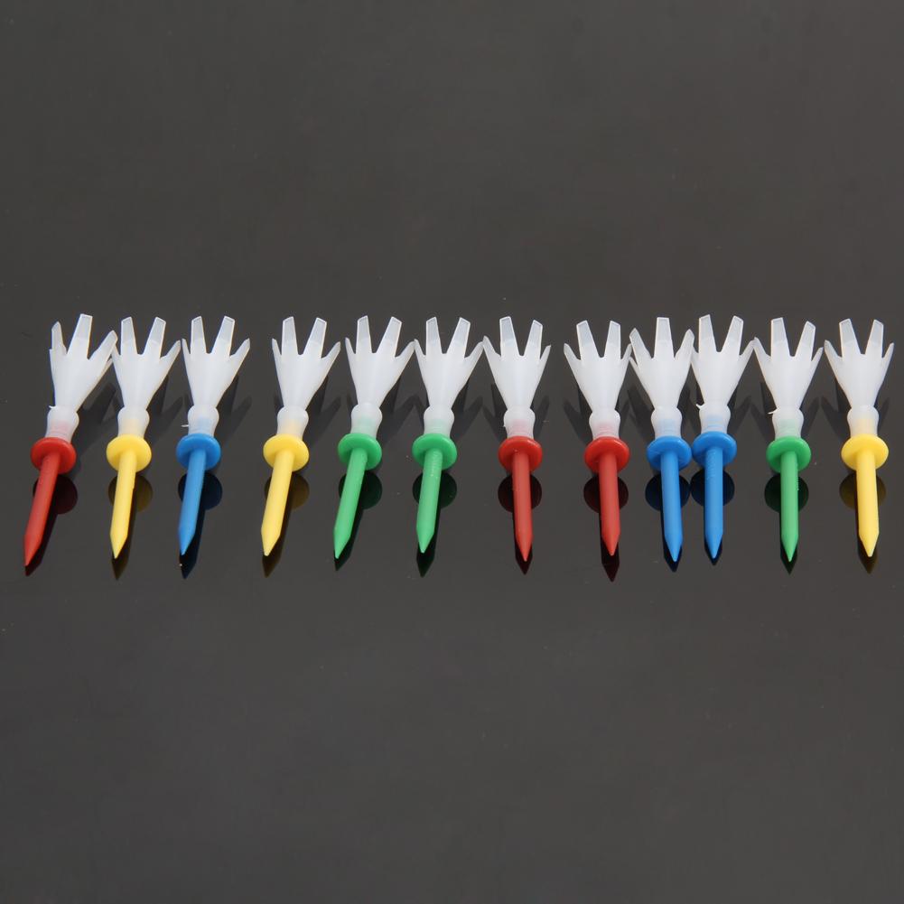 4 Yards Gonkux 12 Stks/set Gemengde Kleuren Plastic 2 3/4 Inch Golf Tees Polypropyleen Kussen Top Golf Tee Golf Accessoires: Default Title
