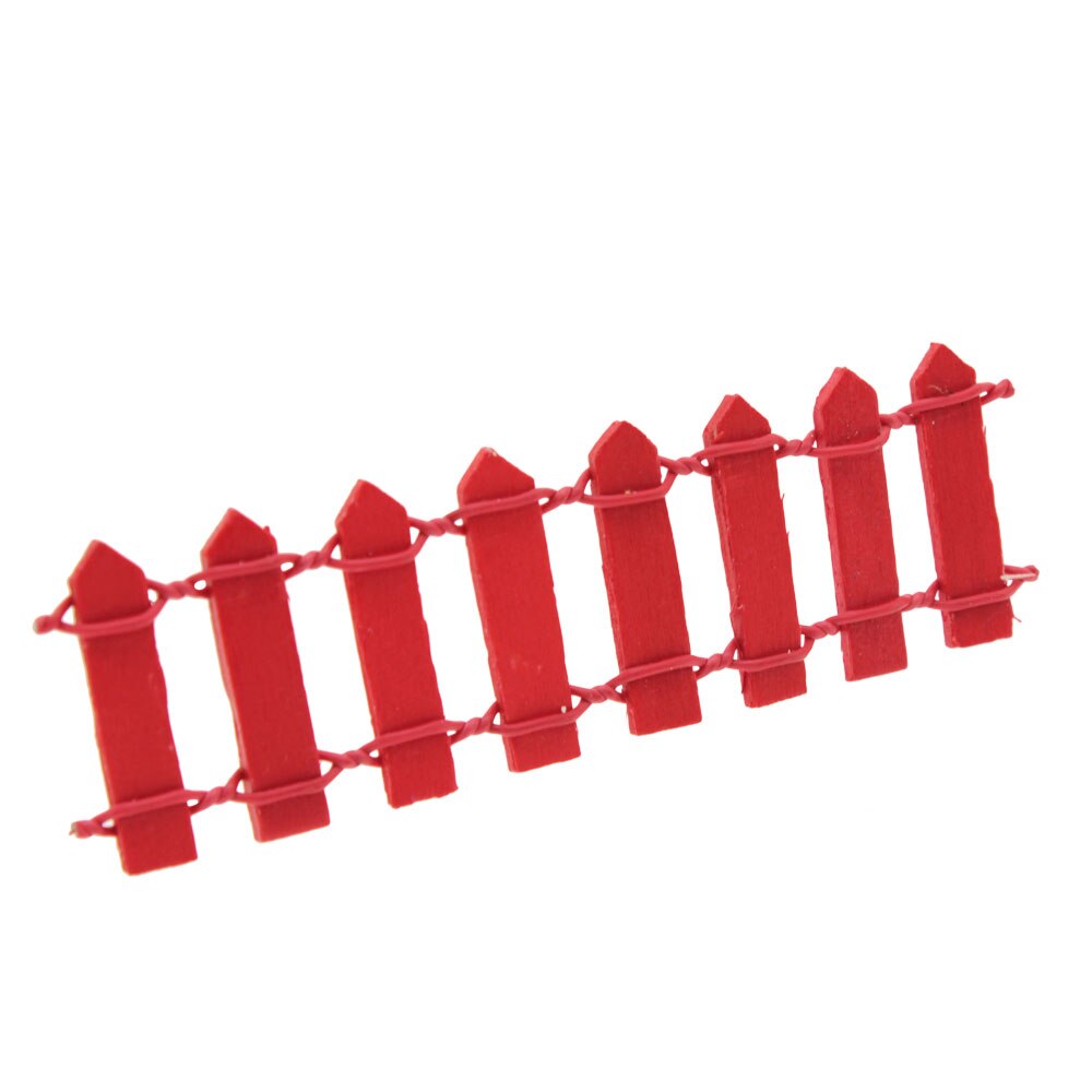 3*9.5*0.2CM Wood fence Fence decorations Garden Lawn Yard Decoration