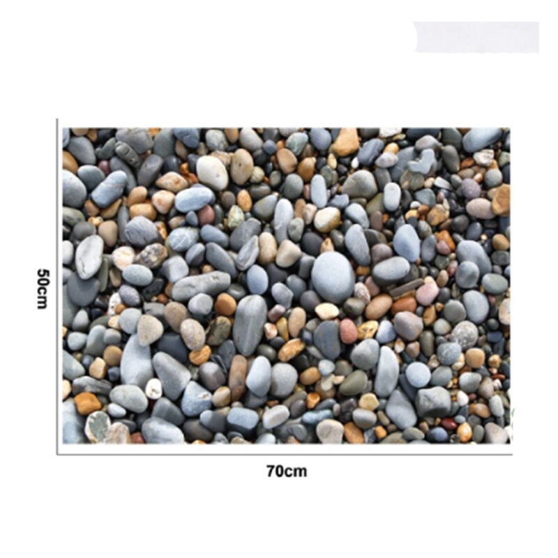 Pebble floor stickers for kitchen and bathroom PVC self-adhesive wall stickers for living room DIY decorative wallpaper waterpro: Default Title