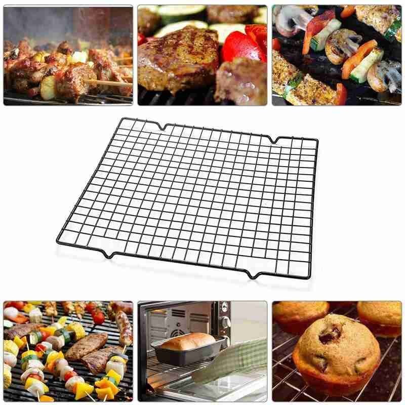Nonstick Metal Cake Cooling Rack Grid Net Baking Tray Cooler Baking Drying Biscuits Cookies Kitchen Holder Tools Stand Brea P6A1