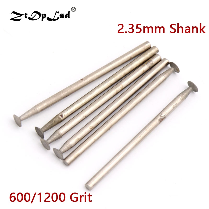 1x h naald diamant frezen roterende gesinterde schuurkop accessoires bits set gecoate gemonteerde frezen lapidaire steen edelsteen