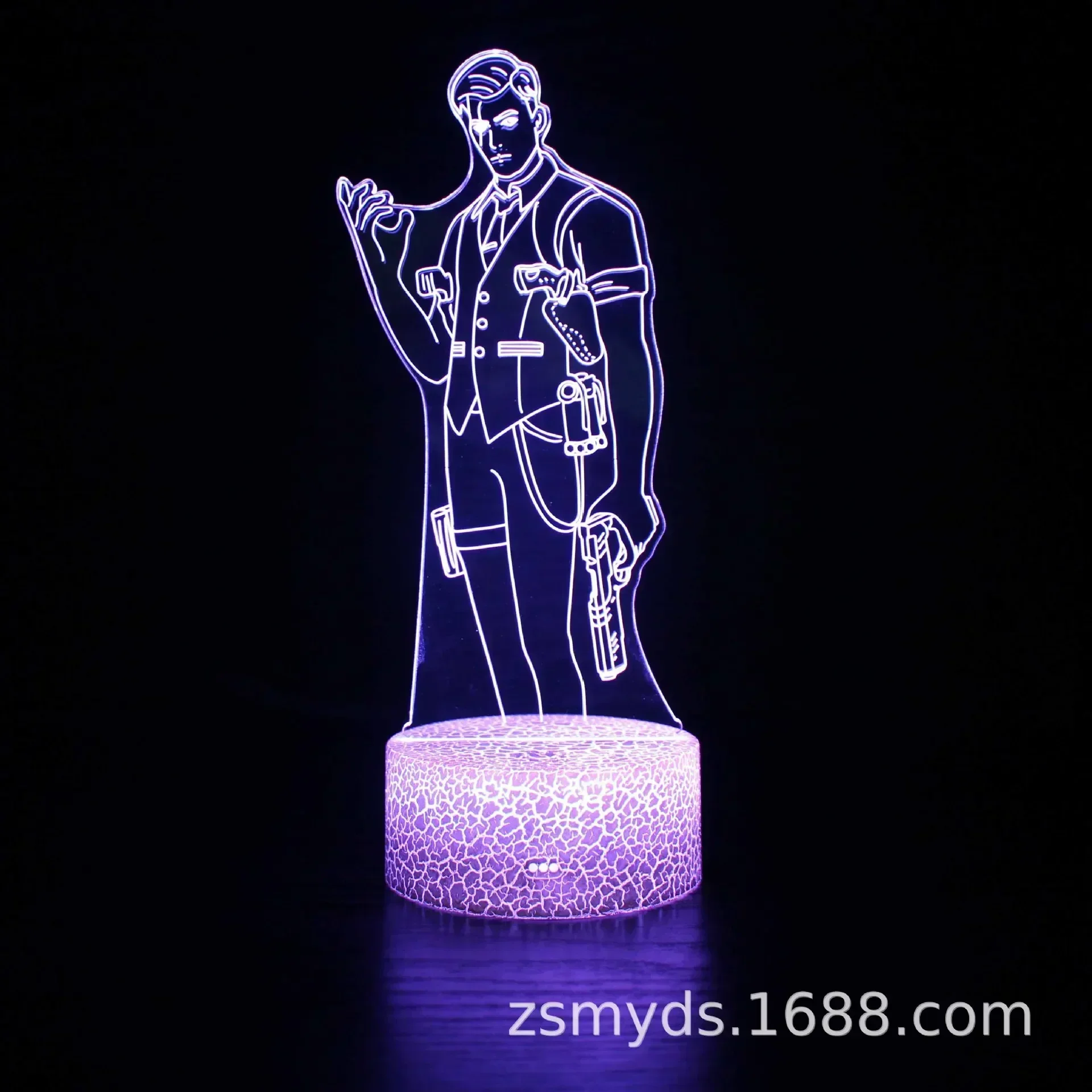 Fortnite 3D Illusion Lamp Game Setup Patterns LED Night Light Gamer Decoration Table Lamp Game Room Decor: MAROON