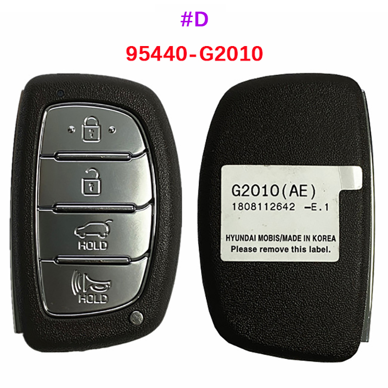 Eftermarknad 3/4 knappar hyundai ioniq smart nyckel 433 mhz 47 chip 95440-g2010 95440-g2500 95440-g2600 95440-g2100: 95440-g2010