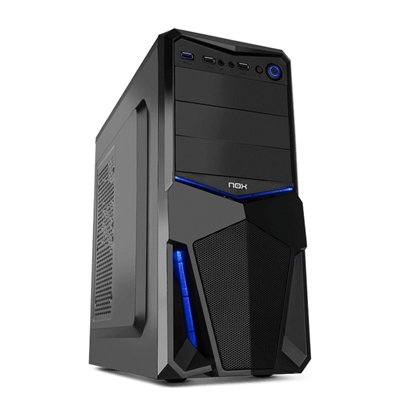 Nox scatola Semitorre ATX PAX ATX USB 3.0 Nero