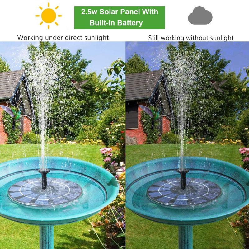 3W Led Solar Fontein Zwembad Vijver Waterval Tuin Decoratie Outdoor Vogel Bad 16Cm Zonne-energie Fontein Drijvende decor