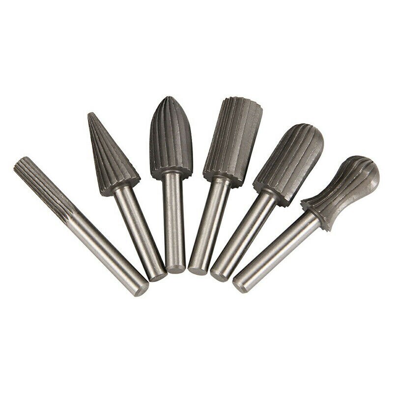 6*Tungsten Rotary burs Steel File Reliable Top