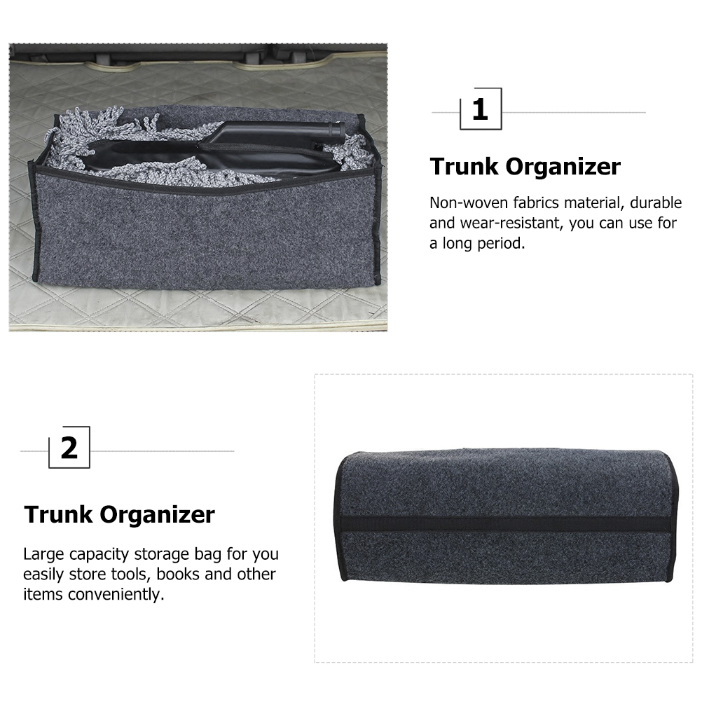 Car Trunk Storage Box Foldable Auto Trunk Organizer Vehicle Sundries Container
