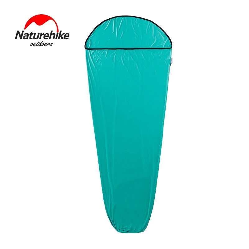 Naturehike all&#39;aperto sacco a pelo per mummia ad alta elasticità campeggio sacco a pelo ultraleggero fodera lenzuolo portatile Hotel Anti sporco: Blue