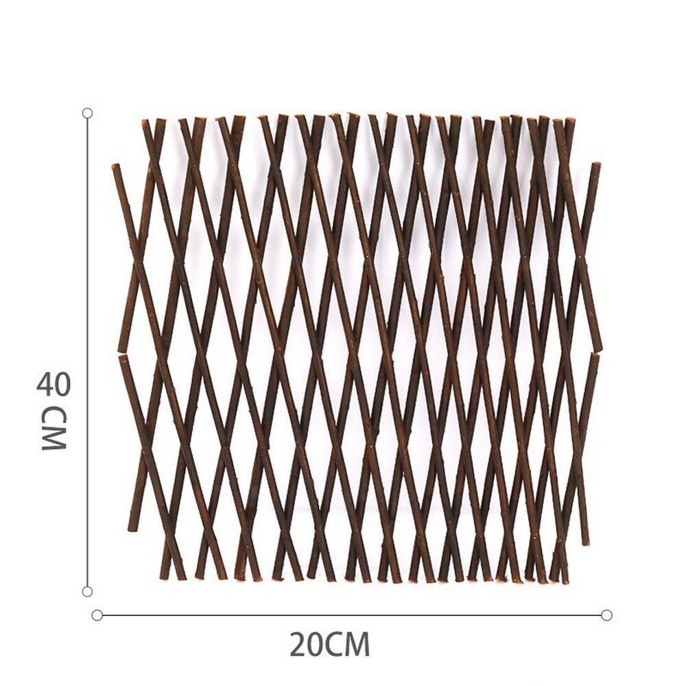 40 x 20cm simulation hegn teleskopisk kunstigt gitter hegn rosen solsikke drivhus have gård balkon boligindretning