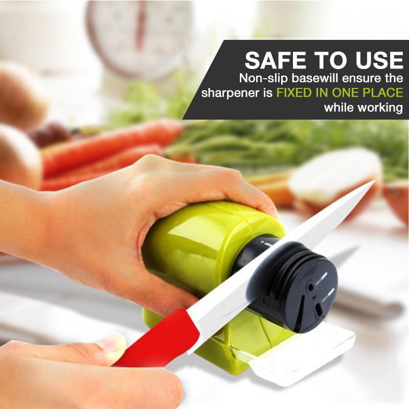 Electric Knife Sharpener Cordless Motorized Blade Household Sharpener Swifty Sharp Kitchen Knife Blade Sharpener