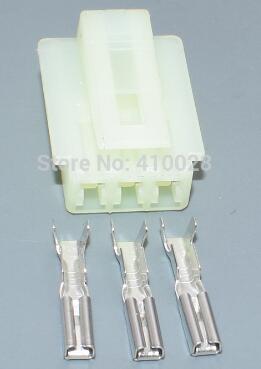 worldgolden 2.3mm 3pin female male car wiring connector auto electrical connector plug 6090-1131 6090-1136: 100set female