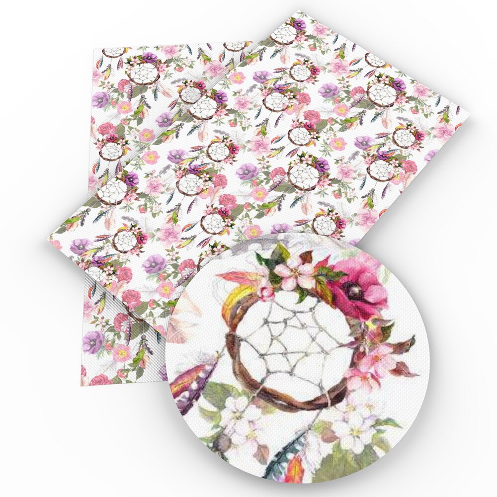 David accessories – feuille de cuir synthétique, fausse fleur de rêve, 20x33cm, bricolage, couture, vêtement, nœud de cheveux, artisanat, 1Yc3848: 1064836001