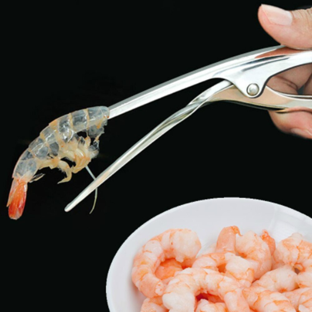 Shrimp Peeler Kitchen Appliances Portable Stainless Steel Shrimp Deveiner Lobster Practical Kitchen Supplies Fishing Knife Tools