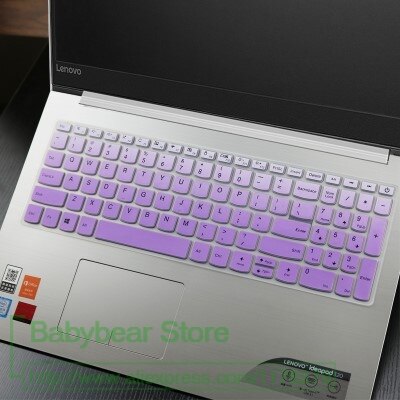 Funda protectora para teclado de portátil Lenovo Ideapad 3, 15, modelo 15ADA05, 15IML05, 15iil05, 15ARE05, 15,6 pulgadas: fadepurple