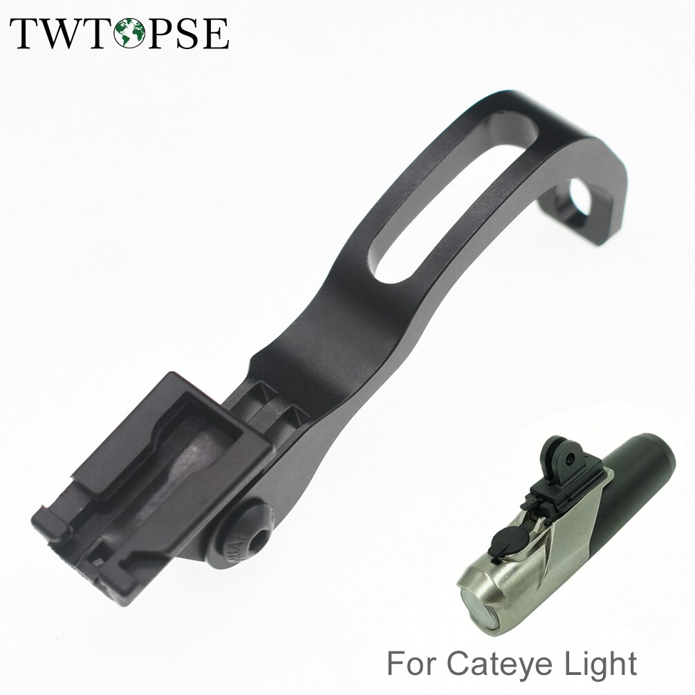 TWTOPSE-Soporte de luz CATEYE para bicicleta, montaje para bicicleta plegable Brompton 3, sixth Pikes Fit CATEYE VOLT200 300 400 800 AMPP400 500 800